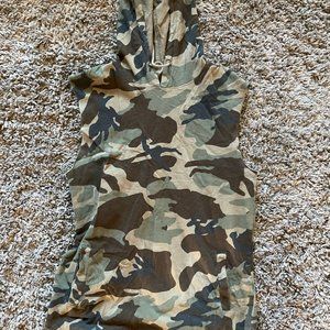 Pacsun Sleeveless Hoodie Camo Medium